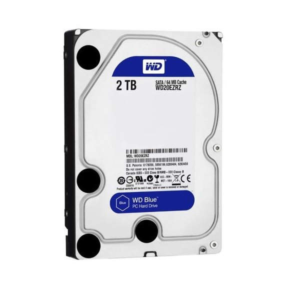 Western Digital disco duro western digital 2tb blue wd20ezbx - 3.5" - sata 6gb/s - 7200 rpm - búfer: 256 mb p/n wd20ezbx 2TB 7200RPM 3.5"