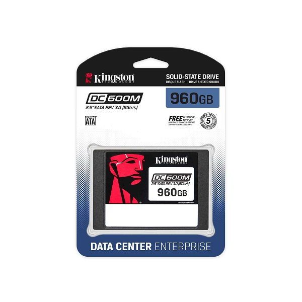 Kingston disco kingston de estado solido 960gb dc600m data center enterprise p/n sedc600m/960g 960GB