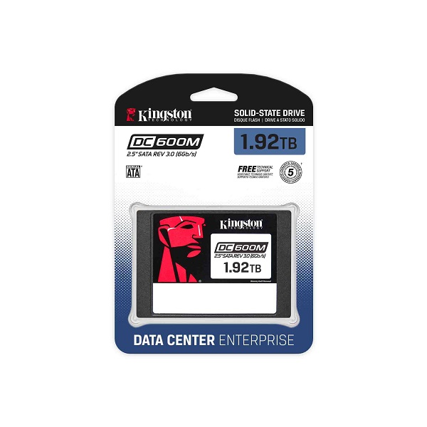 Kingston disco ssd kingston estado solido 1.92tb 2.5" 560/530mb/s sata latencia e iops plp p/n sedc600m/1920g 1.92TB SATA III