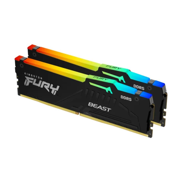 Kingston kit de memorias kingston fury beast 32gb 6000mt/s ddr5 cl30 dimm rgb 32GB DDR5 6000MHz