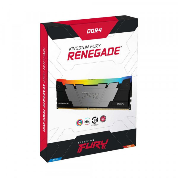 Kingston memoria ddr4 kingston fury renegade 8gb 3200mhz cl16 rgb p/n kf432c16rb2a/8 8GB DDR4 3200MHz
