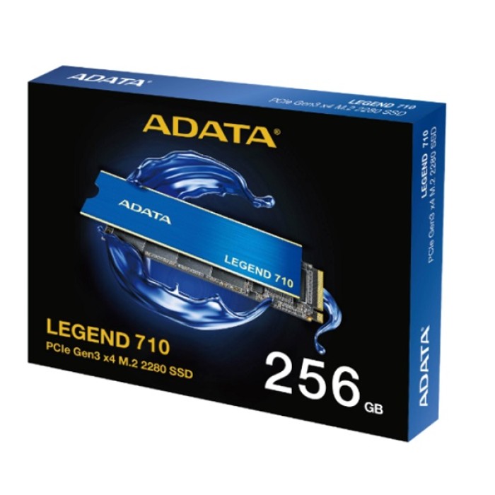 Adata disco ssd 256gb adata legend 710 gen3 x4 m.2 nvme 2280 p/n aleg-710-256gcs 256GB PCIe 3.0