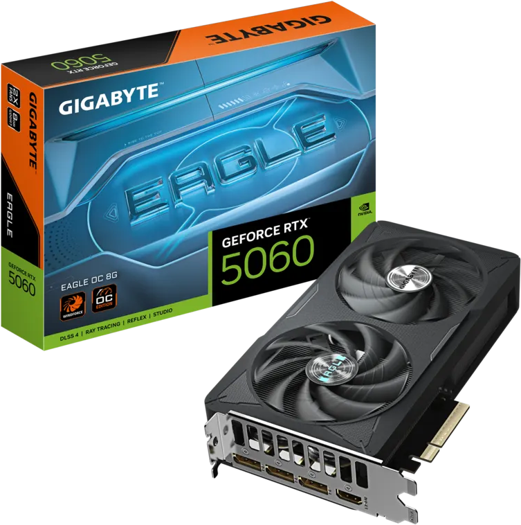 Imagen del Gigabyte Geforce RTX 5060 8G Eagle OC