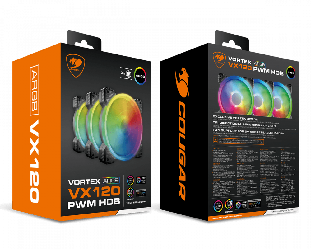 COUGAR Vortex Vx120 Hdb 120mm ARGB