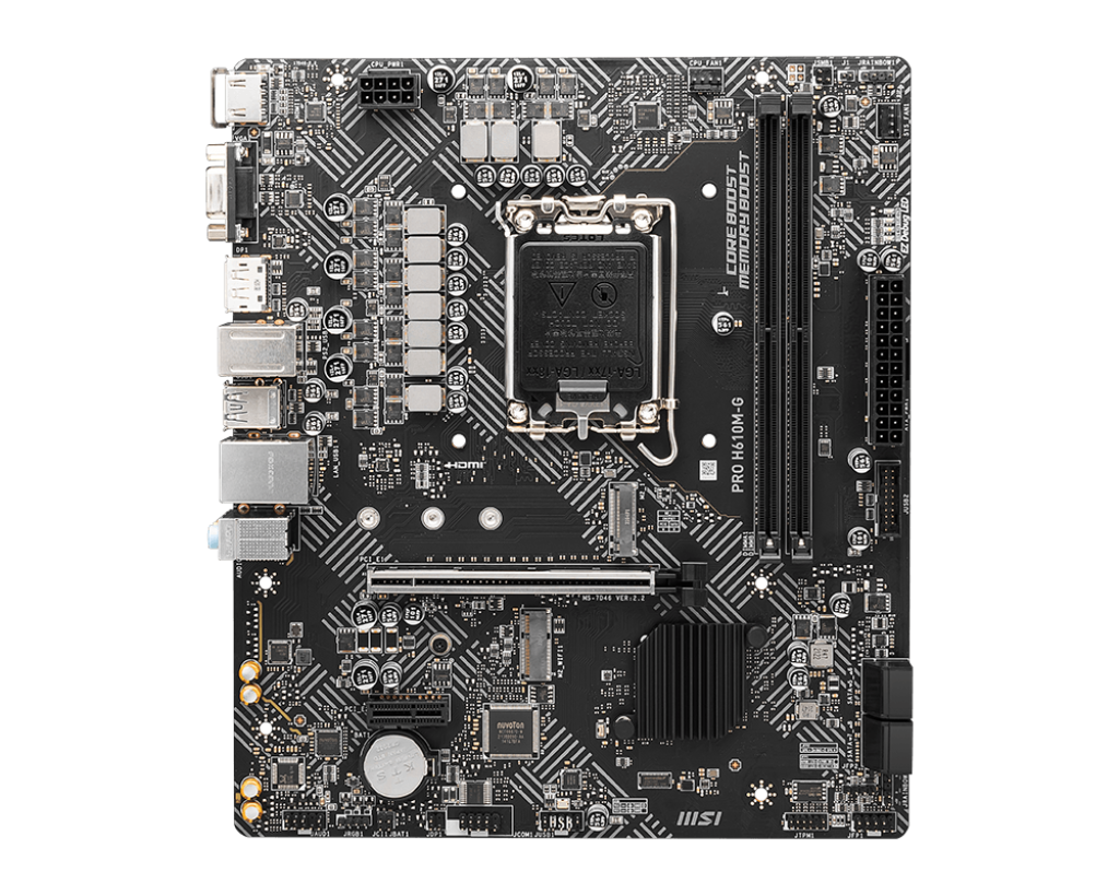 Imagen del MSI Pro H610M-G WiFi Bulk LGA1700 H610