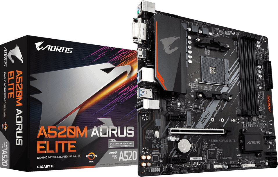 Gigabyte M/B GIGABYTE A520M K V2 AM4 A520