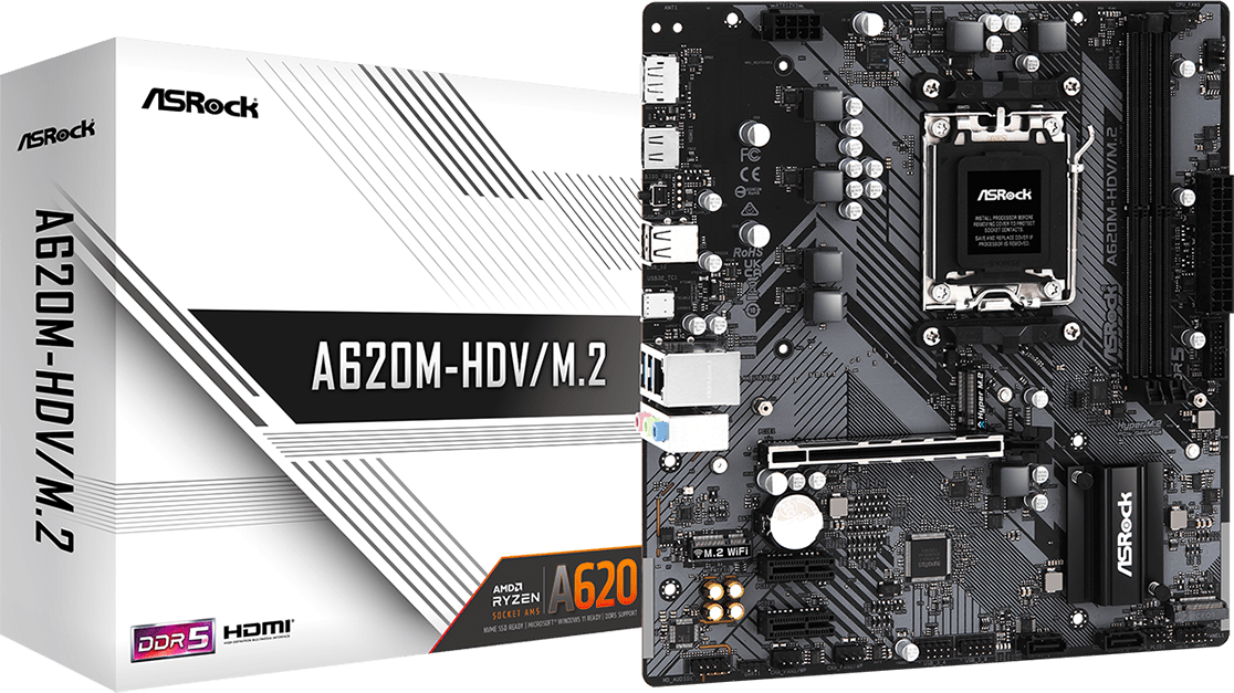 Asrock M/B ASROCK A620M-HDV/M.2 AM5 A620