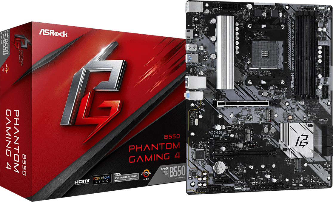 Asrock M/B ASROCK B550 PHANTOM GAMING 4 AM4 B550