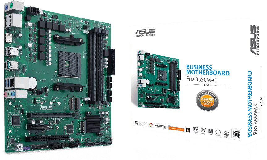 Asus M/B ASUS PRO B550M-C/CSM AM4 B550