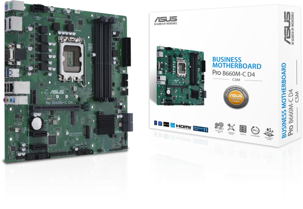 Asus M/B ASUS PRO B660M-C D4-CSM LGA1700 B660