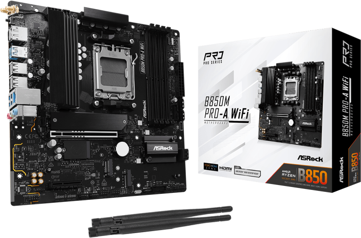 Asrock M/B ASROCK B850M PRO-A WIFI AM5 B850