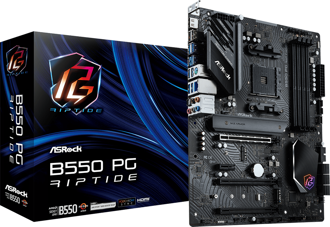 Asrock M/B ASROCK B550 PG RIPTIDE AM4 B550