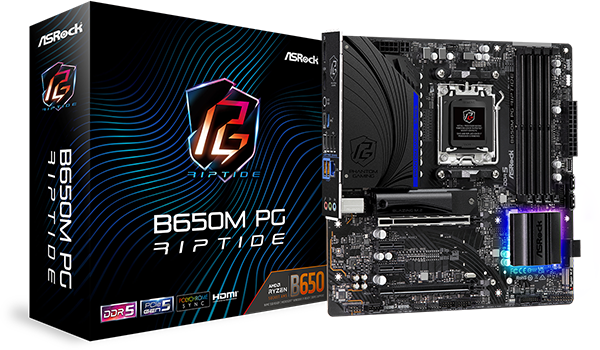 Asrock M/B ASROCK B650M PG RIPTIDE AM5 B650