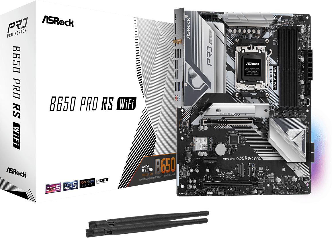 Asrock M/B ASROCK B650 PRO RS WIFI AM5 B650