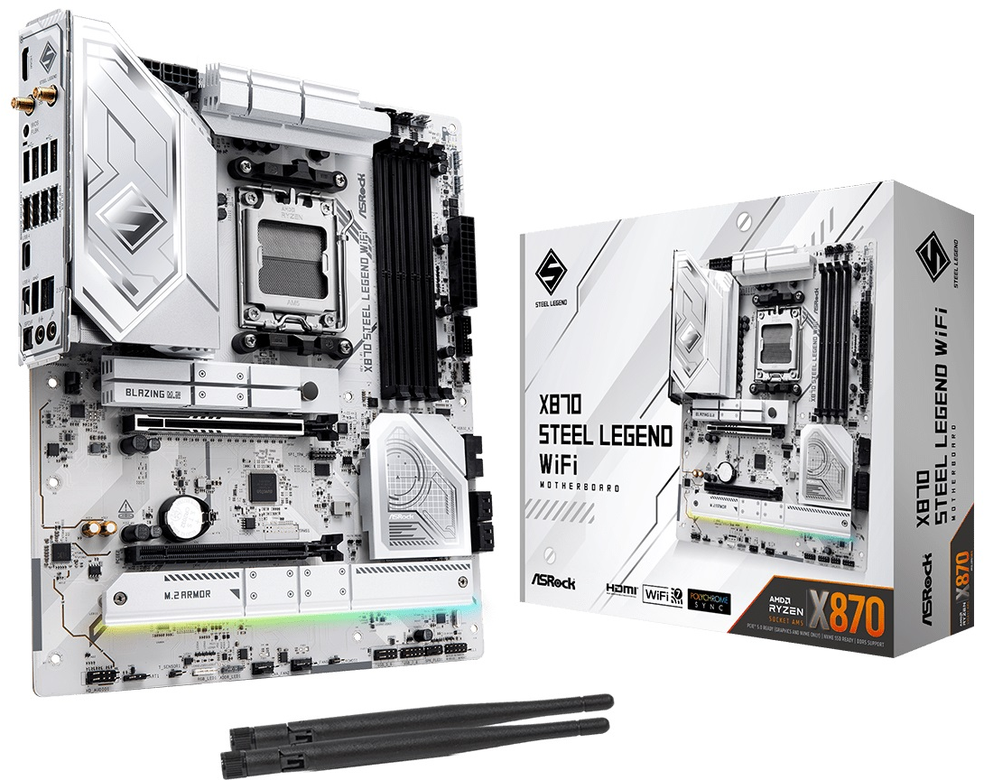 Asrock M/B ASROCK X870 STEEL LEGEND WIFI AM5 X870