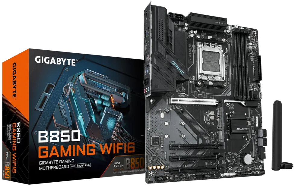 Gigabyte B850 GAMING WIFI6 AM5, 4400/8200MHz, M.2 x3, ATX (B850 GAMING WF6). AM5 B850