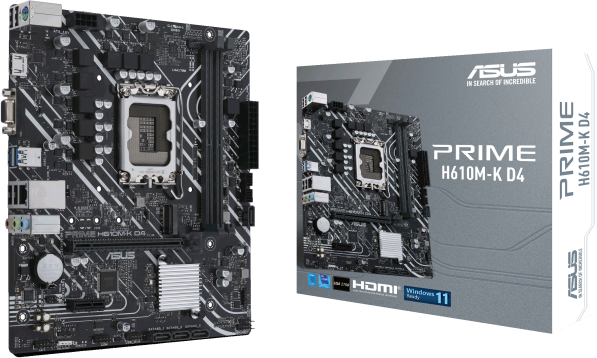 Asus PRIME H610-M-K-D4 LGA1700 H610