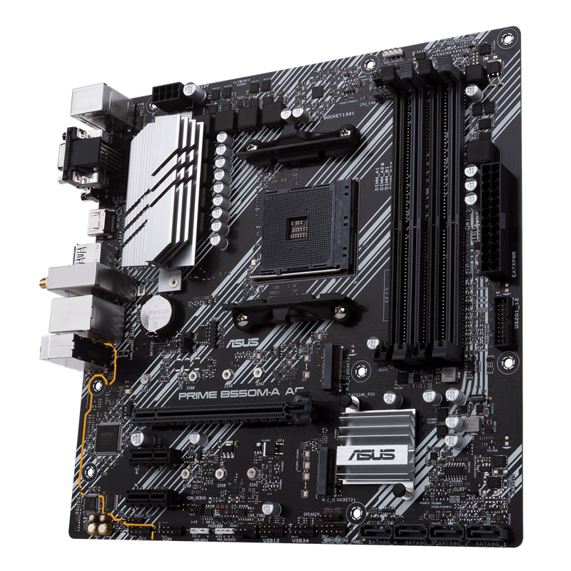 Asus AMD ASUS Prime B550M-A AC WiFi mATX AM4 B550