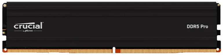 Crucial memoria udimm crucial pro ddr5 16gb 5600mhz cl46 con disipador negro p/n cp16g56c46u5