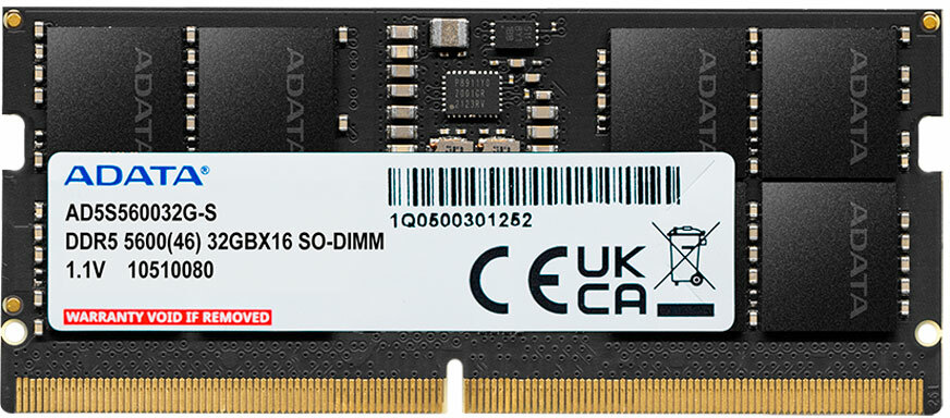 Adata Memoria RAM 16GB DDR5 4800 SODIMM 1.1v