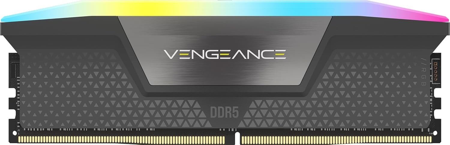 Corsair Memoria RAM DRAM DDR5 VENGEANCE RGB 32GB (1x32) a 5200 MT/s C40 AMD EXPO