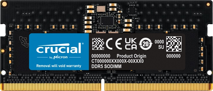 Crucial Memoria RAM 8GB DDR5 5600 SODIMM 1.1v