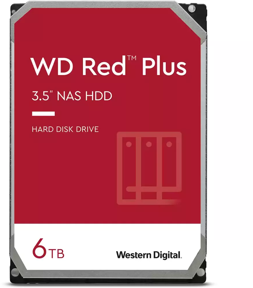 Western Digital Disco duro WD Red Plus WD60EFPX, 6TB, 3.5", SATA 6Gb/s, 5400 rpm,  256 MB