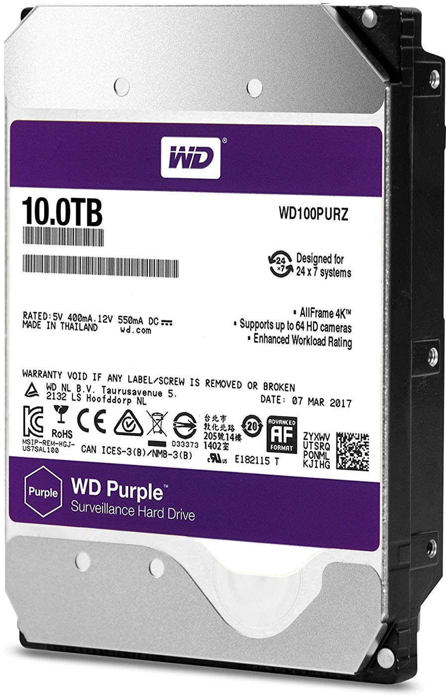 Imagen del Western Digital Purple 1TB 3.5"