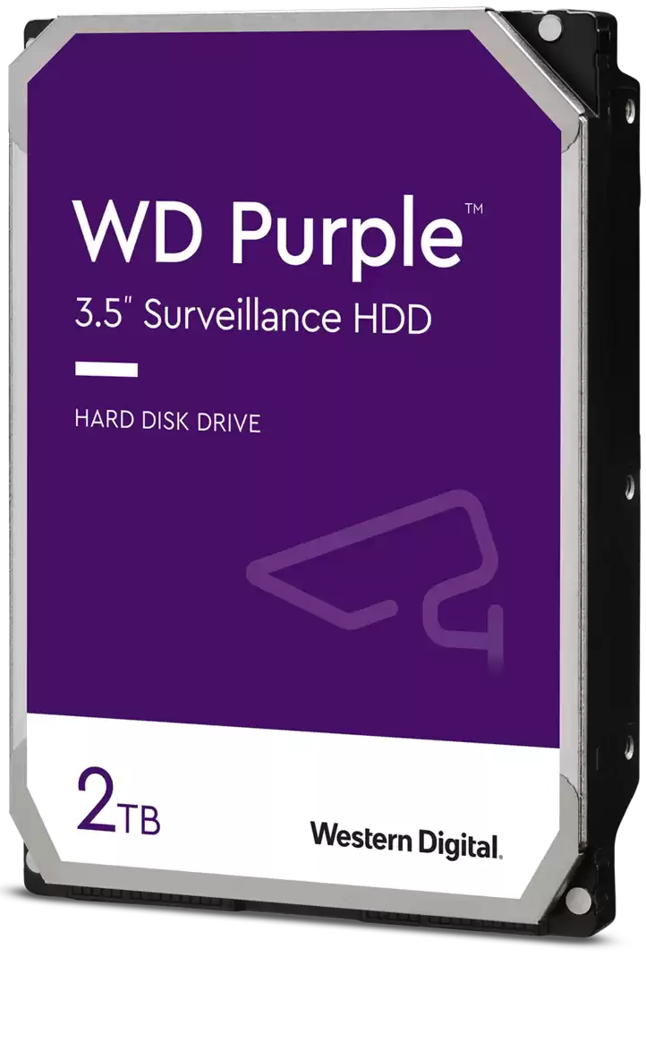 Western Digital HDD 2 TB - Western Digital Purple Surveillance - 5400 rpm - 3.5" - SATA 3 (6.0 Gb/s) (WD23PURZ) 2TB 5400RPM 3.5"