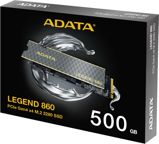 Adata SSD M.2 (2280) - 500 GB - Adata Legend 860 - NVME PCIe 4.0 x4 500GB PCIe 4.0