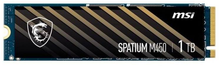 MSI SSD M.2 (2280) - 1 TB - MSI Spatium M450 - NVMe PCIe 4.0 x4 (SPATIUM M450 PCIe 4.0 NVMe M.2) 1TB PCIe 4.0