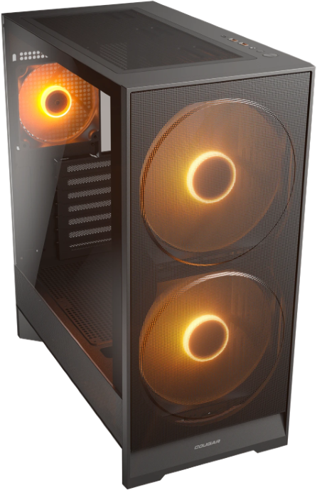COUGAR - Cougar AIRFACE 180 - S/Fuente - ATX - Blanco - Incluye 2 FAN Frontales ARGB 180mm + 1 FAN Trasero ARGB 120mm ATX