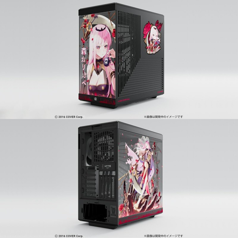 HYTE Y40 Mori Calliope Hololive + Desk Pad Bundle Cable gifts 2x 120mm Vertical GPU Case ATX  Riser Incluido CS-HYTE-Y40-MORI ATX