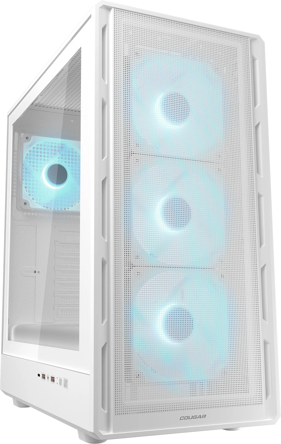 COUGAR AIRFACE PURE PRO WHITE 4 ventiladores 120 mm RGB incluidos ATX