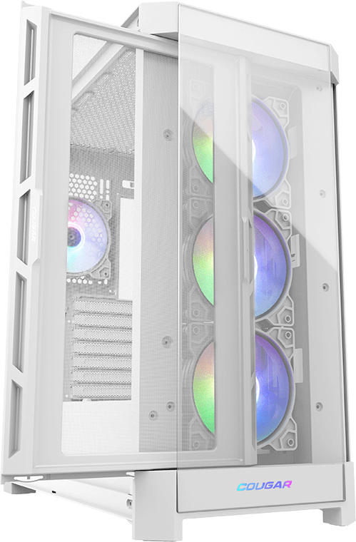 COUGAR Duoface Pro RGB White 4 ventiladores ARGB incluidos ATX