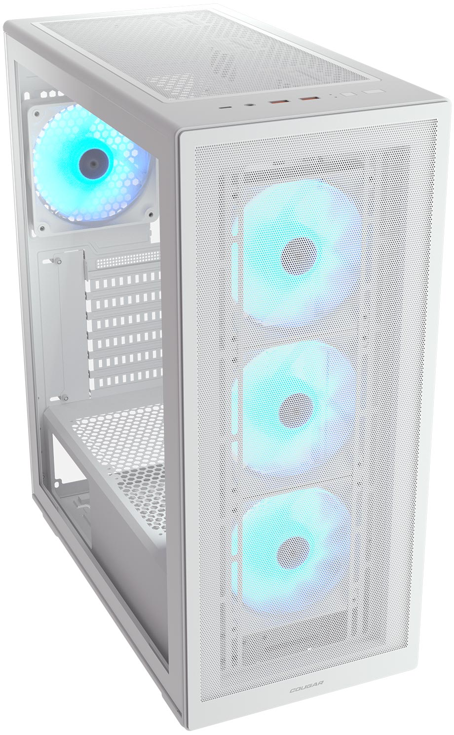 COUGAR MX220 RGB white 4 ventiladores ARGB incluidos ATX