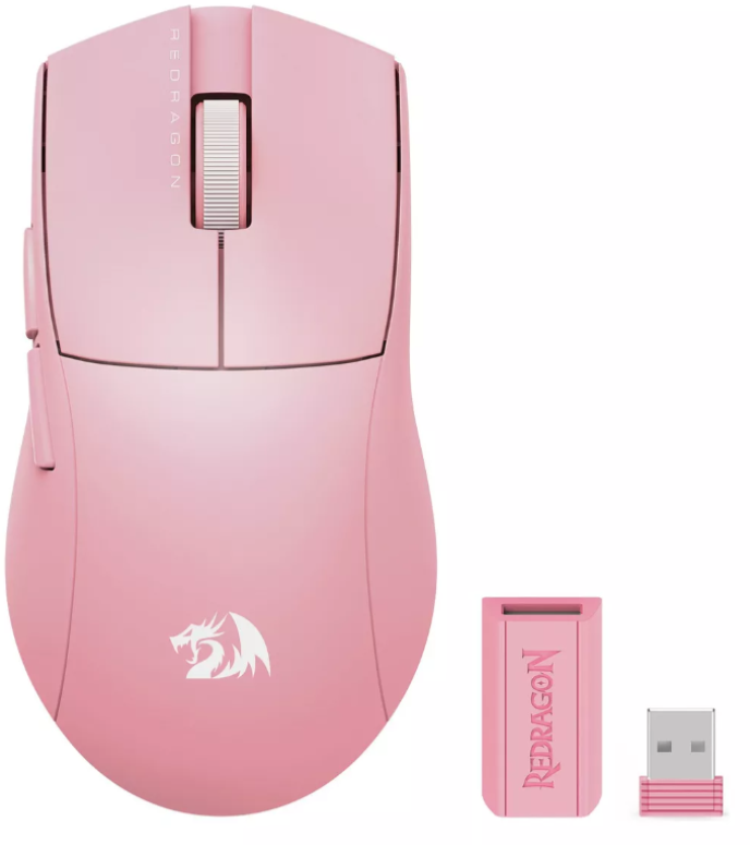 Redragon Mouse Wireless  Ultra Light K1ng M916 1K Rosado wireless