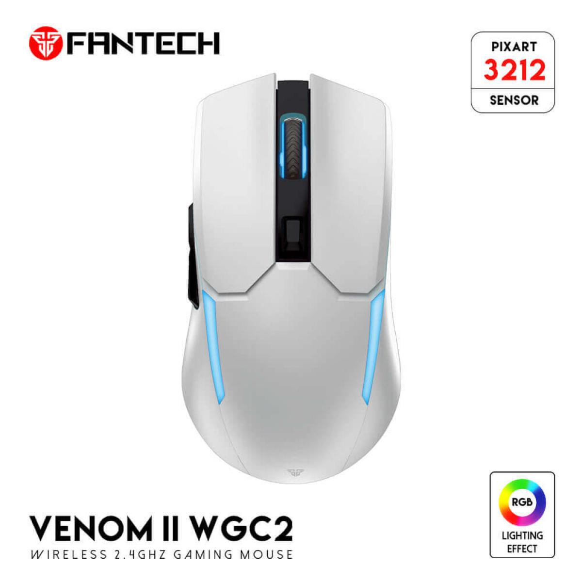 Fantech Mouse Gamer  Venom II VIBE WGC2 White Wireless wireless