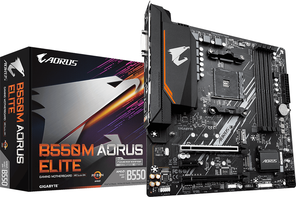 Gigabyte B550M K, Micro ATX, , PCIe 4.0 AM4 B550