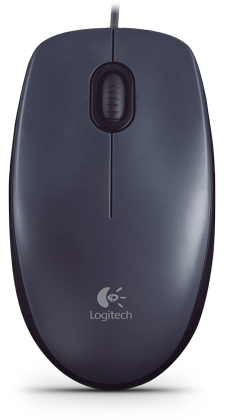 Logitech Mouse  M90 Ambidextro, USB, Óptico, Gris wired