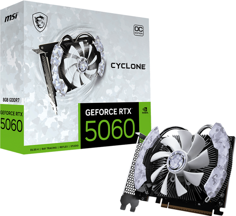 Imagen del MSI Geforce RTX 5060 8G Gaming Gaming Trio OC [912-V537-022]