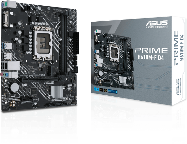 Asus PRIME H610M-F D4 ( , mATX, , PCIe 4.0) [PRIME-H610M-F-D4] LGA1700 H610