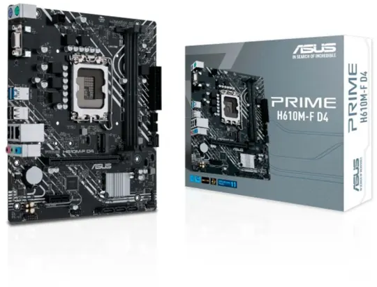 Asus PRIME H610M-F D4 R2.0 ( , , Micro ATX, M.2) [PRIME-H610M-F-D4-R2.0] LGA1700 H610