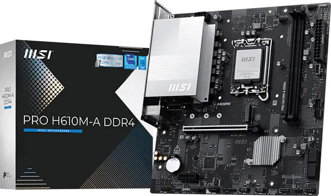 MSI PRO H610M-A ( , H610, , mATX) [PRO-H610M-A- ] LGA1700 H610