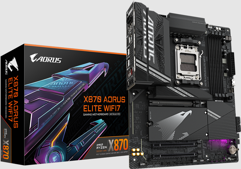 Imagen del Gigabyte X870 AORUS ELITE X3D ICE AM5 X870