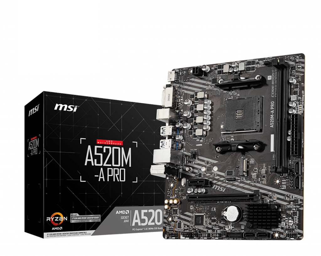 MSI A520M-A PRO [A520M-A PRO] AM4 A520