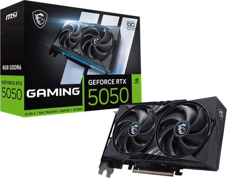 Imagen del MSI Geforce RTX 5050 8G OC [MSI-RTX5050-SHW2XOC]