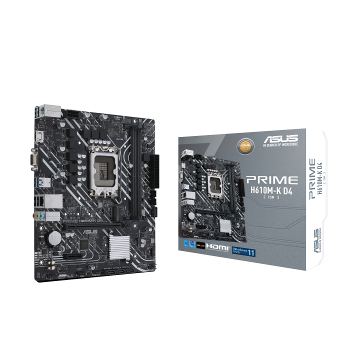 Asus M/B ASUS PRIME H610M-K D4-CSM LGA1700 H610