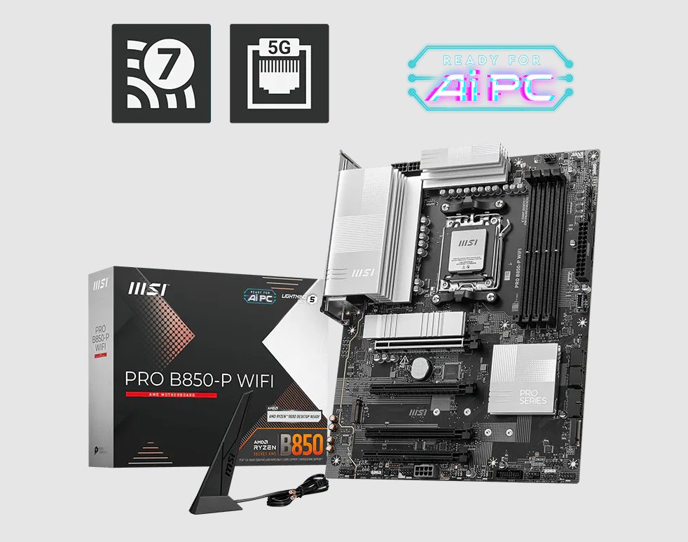MSI M/B MSI PRO B850-P WIFI AM5 B850