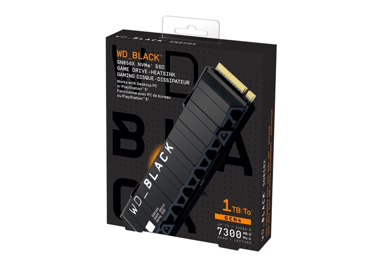 Western Digital NVMe SSD 1TB | Western Digital Black SN850X con Disipador | PCIe 4.0 1TB PCIe 4.0